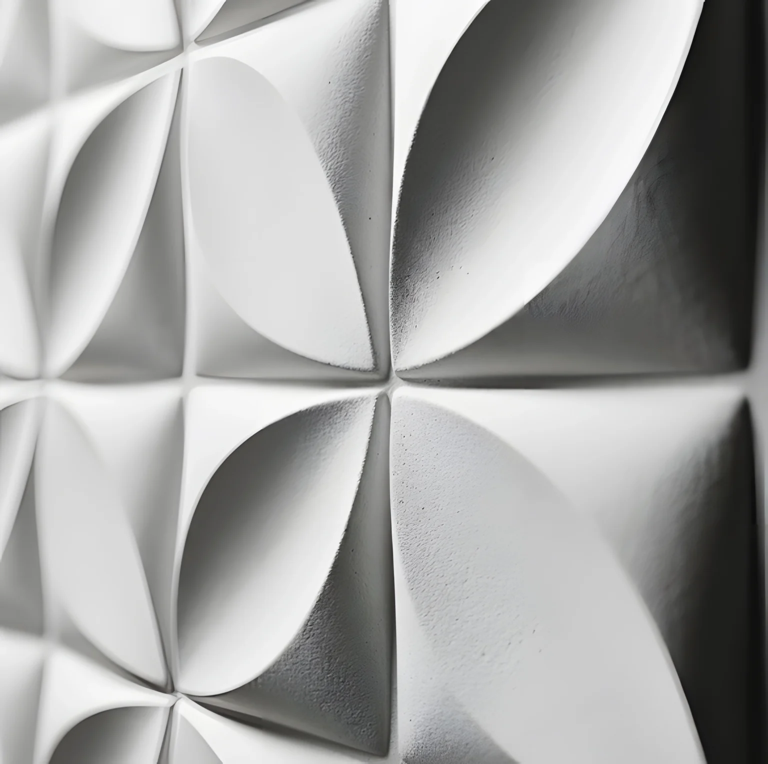 Placa de gesso 3D modelo Duna em close-up – textura rústica premium MP Gesso 3D